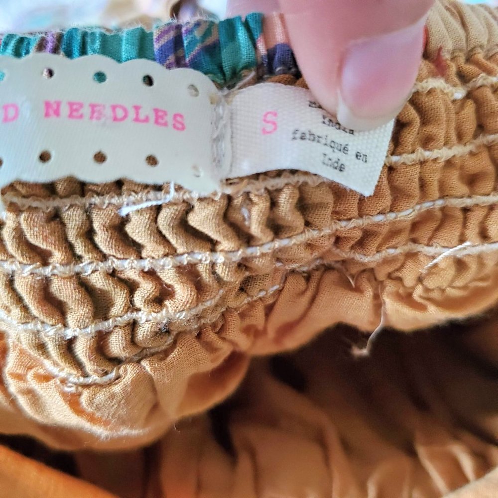Everything Must Go! Pins and Needles Tan Floral Sundress - Sz S - Picture 10 of 11